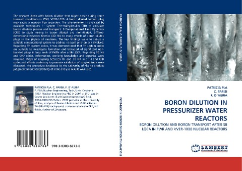 BORON DILUTION IN PRESSURIZER WATER REACTORS: BORON DILUTION AND BORON TRANSPORT AFTER SB LOCA IN PWR AND VVER-1000 NUCLEAR REACTORS