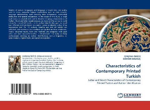 Characteristics of Contemporary Printed Turkish: Letter and Word Characteristics of Contemporary Printed Turkish and Author Identification