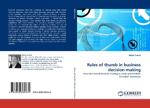 Rules of thumb in business decision-making: Heuristics-based decision-making in small and medium Canadian businesses
