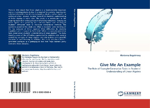 Give Me An Example: The Role of Example-Generation Tasks in Students Understanding of Linear Algebra