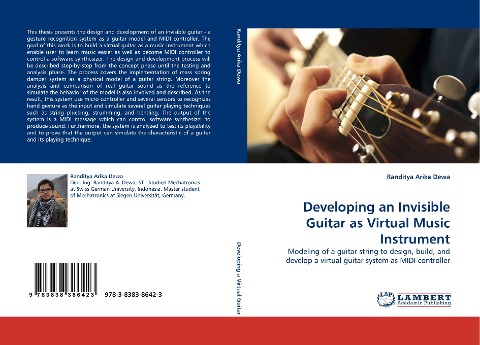 Developing an Invisible Guitar as Virtual Music Instrument: Modeling of a guitar string to design, build, and develop a virtual guitar system as MIDI controller