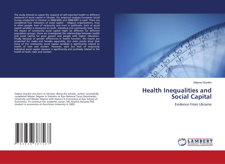 Health Inequalities and Social Capital: Evidence From Ukraine
