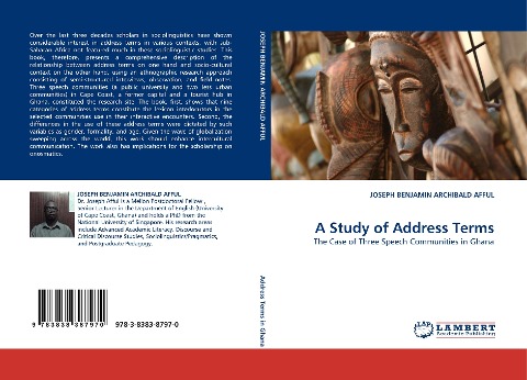 A Study of Address Terms: The Case of Three Speech Communities in Ghana