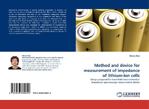 Method and device for measurement of impedance of lithium-ion cells: Design proposal for hand-held electrochemical impedance spectroscopy measurement device