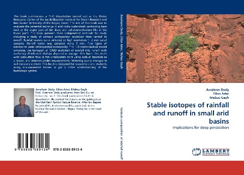 Stable isotopes of rainfall and runoff in small arid basins: Implications for deep percolation