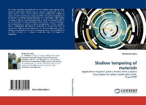 Shallow tempering of materials: Applications of pulsed plasma streams from a plasma focus device for surface modification of Al, Si and PTFE