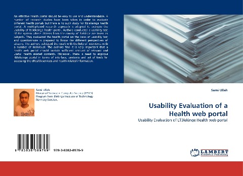 Usability Evaluation of a Health web portal: Usability Evaluation of LTBlekinge Health web portal
