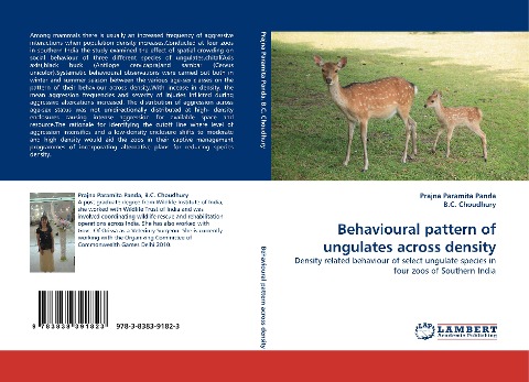 Behavioural pattern of ungulates across density: Density related behaviour of select ungulate species in four zoos of Southern India