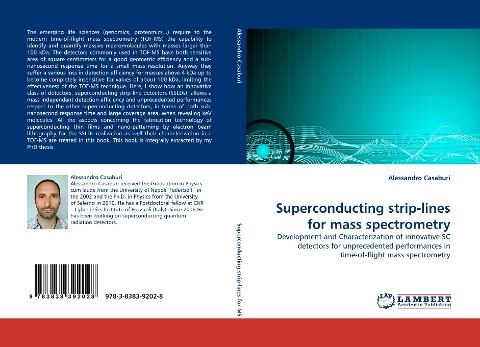 Superconducting strip-lines for mass spectrometry: Development and Characterization of innovative SC detectors for unprecedented performances in time-of-flight mass spectrometry