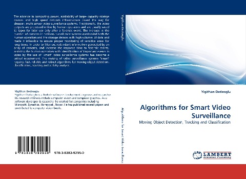 Algorithms for Smart Video Surveillance: Moving Object Detection, Tracking and Classification