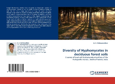 Diversity of Hyphomycetes in deciduous forest soils: A survey of local soil Hyphomycete mycoflora of the Puttaparthi mandal, Andhra Pradesh, India