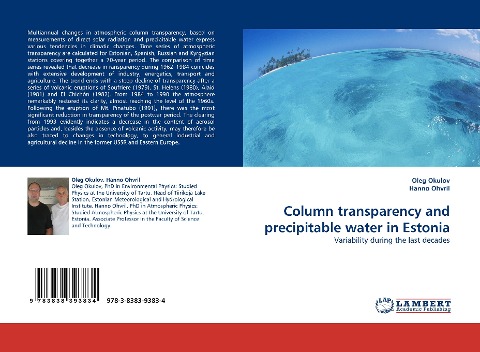Column transparency and precipitable water in Estonia: Variability during the last decades