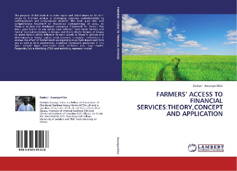 FARMERS ACCESS TO FINANCIAL SERVICES:THEORY,CONCEPT AND APPLICATION