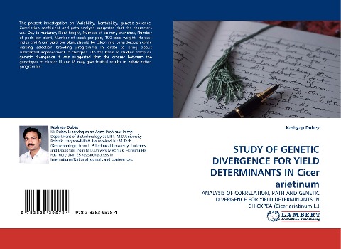 STUDY OF GENETIC DIVERGENCE FOR YIELD DETERMINANTS IN Cicer arietinum: ANALYSIS OF CORRELATION, PATH AND GENETIC DIVERGENCE FOR YIELD DETERMINANTS IN CHICKPEA (Cicer arietinum L.)