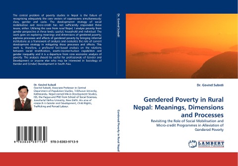 Gendered Poverty in Rural Nepal: Meanings, Dimensions and Processes: Revisiting the Role of Social Mobilisation and Micro-credit Programmes in Alleviation of Gendered Poverty
