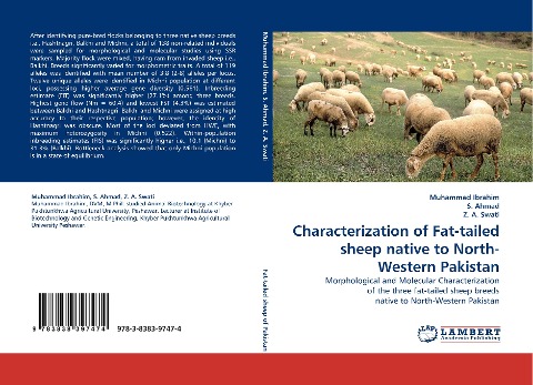 Characterization of Fat-tailed sheep native to North-Western Pakistan: Morphological and Molecular Characterization of the three fat-tailed sheep breeds native to North-Western Pakistan