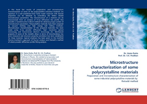 Microstructure characterization of some polycrystalline materials: Preparation and microstructure characterization of some industrial polycrystalline materials by  Rietveld method