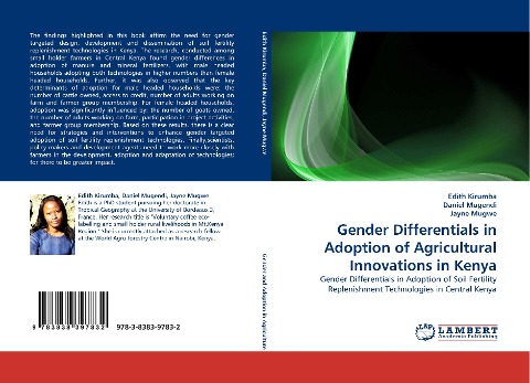 Gender Differentials in Adoption of Agricultural Innovations in Kenya: Gender Differentials in Adoption of Soil Fertility Replenishment Technologies in Central Kenya