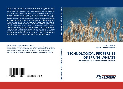 TECHNOLOGICAL PROPERTIES OF SPRING WHEATS: Characterization and development of PIZZA