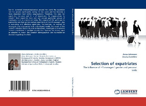 Selection of expatriates: The influence of HR managers gender and personal traits