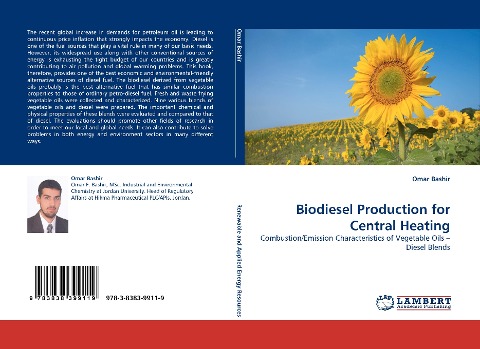 Biodiesel Production for Central Heating: Combustion/Emission Characteristics of Vegetable Oils - Diesel Blends