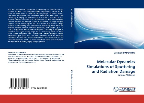 Molecular Dynamics Simulations of Sputtering and Radiation Damage: in Ionic Materials