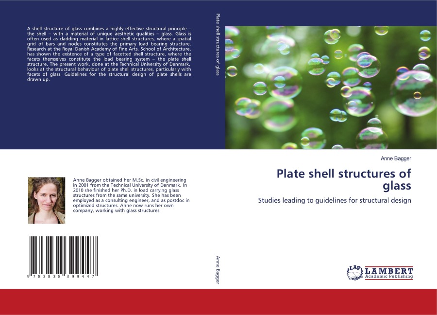Plate shell structures of glass: Studies leading to guidelines for structural design