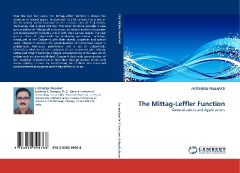 The Mittag-Leffler Function: Generalization and Applications
