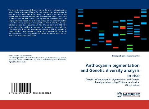 Anthocyanin pigmentation and Genetic diversity analysis in rice: Genetics of anthocyanin pigmentation and Genetic diversity analysis using ISSR markers in rice  (Oryza sativa)