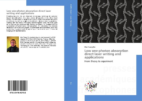 Low one-photon absorption direct laser writing and applications: From theory to experiment