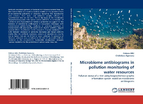 Microbiome antibiograms in pollution monitoring of water resources: Pollution status of a river using biogeochemico-graphic information system model on microbiome antibiograms