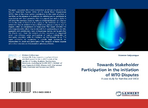 Towards Stakeholder Participation in the initiation of WTO Disputes: A case study for Namibia and SACU