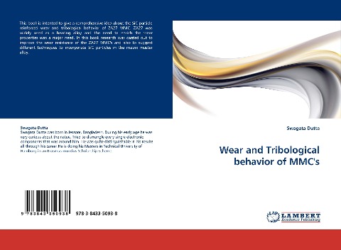 Wear and Tribological behavior of MMCs