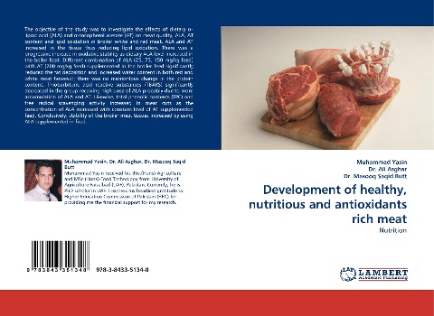 Development of healthy, nutritious and antioxidants rich meat: Nutrition