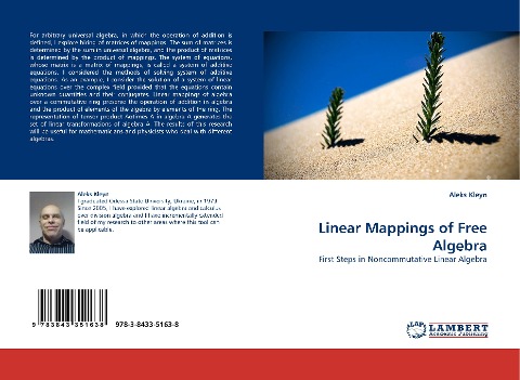 Linear Mappings of Free Algebra: First Steps in Noncommutative Linear Algebra