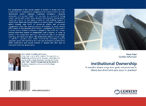 Institutional Ownership: A paradox where long-term goals are promised in theory but short-term acts occur in practice?