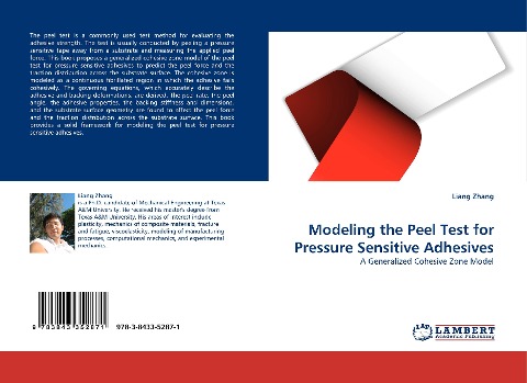 Modeling the Peel Test for Pressure Sensitive Adhesives: A Generalized Cohesive Zone Model
