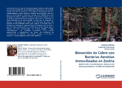 Biosorción de Cobre con Bacterias Aerobias Inmovilizadas en Zeolita: Aislamiento, Caracterización, Selección de Microorganismos y Cinética de Biosorción