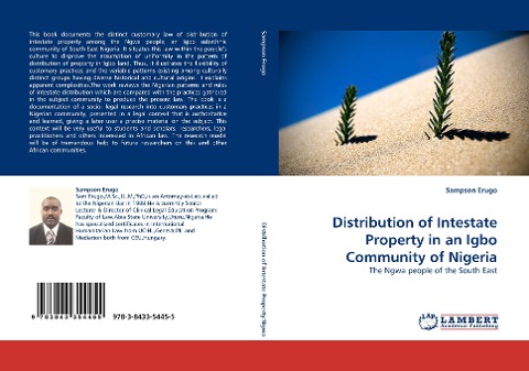 Distribution of Intestate Property in an Igbo Community of Nigeria: The Ngwa people of the South East