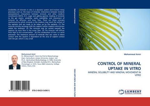 CONTROL OF MINERAL UPTAKE IN VITRO: MINERAL SOLUBILITY AND MINERAL MOVEMENT IN VITRO