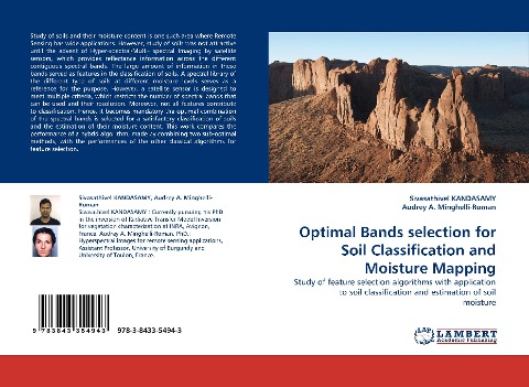 Optimal Bands selection for Soil Classification and Moisture Mapping: Study of feature selection algorithms with application to soil classification and estimation of soil moisture