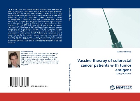 Vaccine therapy of colorectal cancer patients with tumor antigens: Cancer vaccines
