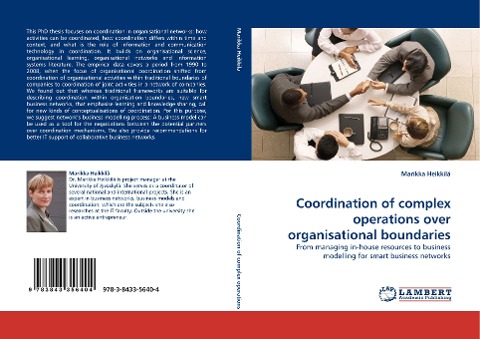 Coordination of complex operations over organisational boundaries: From managing in-house resources to business modelling for smart business networks