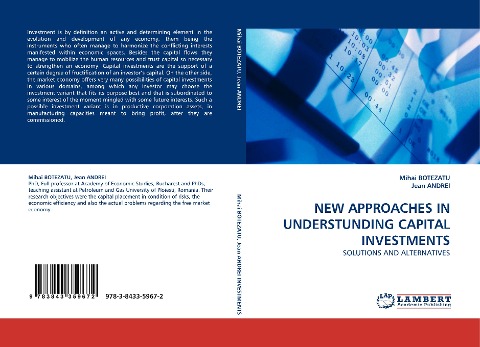 NEW APPROACHES IN UNDERSTUNDING CAPITAL INVESTMENTS: SOLUTIONS AND ALTERNATIVES