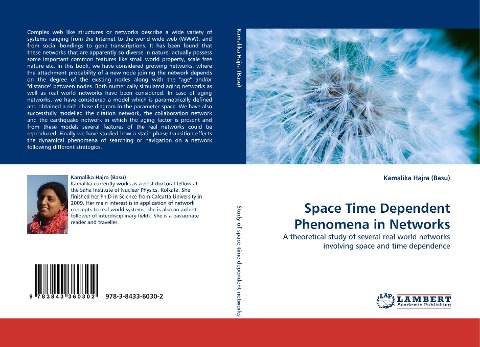 Space Time Dependent Phenomena in Networks: A theoretical study of several real world networks involving space and time dependence