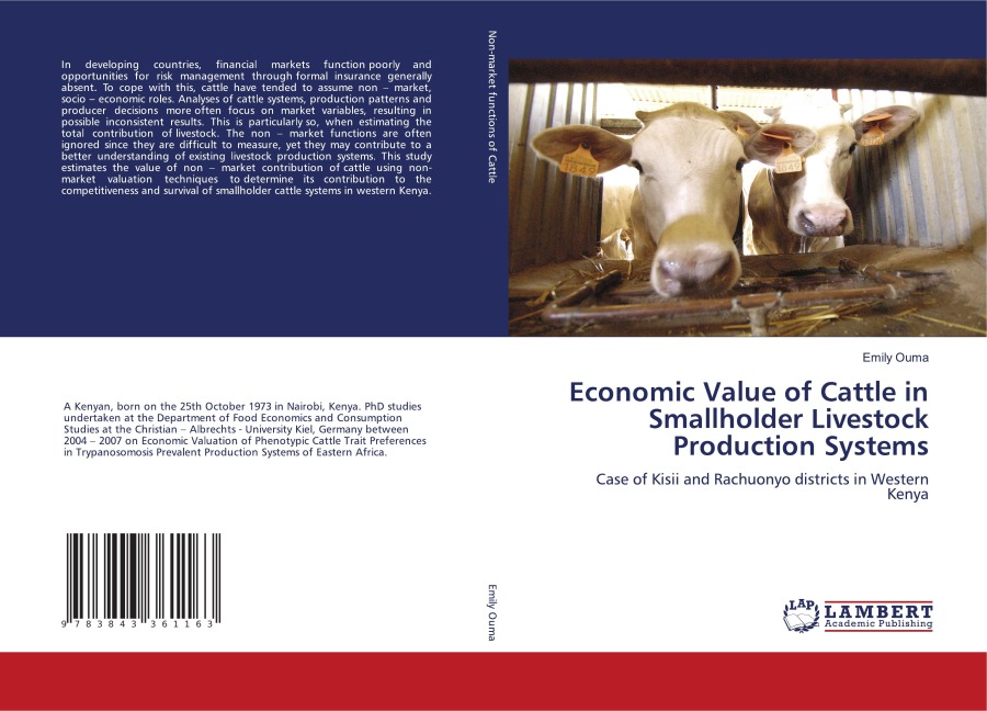 Economic Value of Cattle in Smallholder Livestock Production Systems: Case of Kisii and Rachuonyo districts in Western Kenya