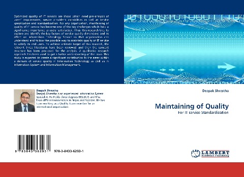 Maintaining of Quality: For IT service Standardization