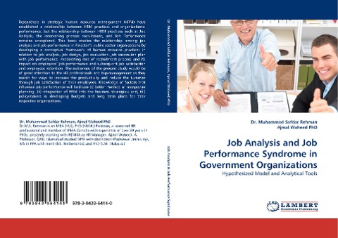 Job Analysis and Job Performance Syndrome in Government Organizations: Hypothesized Model and Analytical Tools