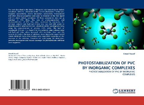 PHOTOSTABILIZATION OF PVC BY INORGANIC COMPLEXES: PHOTOSTABILIZATION OF PVC BY INORGANIC COMPLEXES