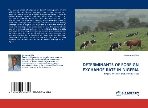DETERMINANTS OF FOREIGN EXCHANGE RATE IN NIGERIA: Nigeria Foreign Exchange Market